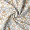 Printed Cotton DIANE Off-White / Ochre